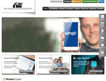 Tablet Screenshot of die-wirtschaftsexperten.de